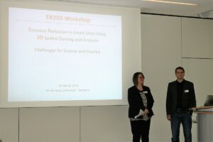 Dr. Nicole Aeschbach and Prof. Bernhard Höfle opening the workshop.