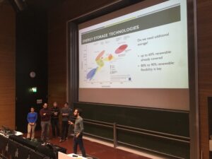 PhD students presenting their results
