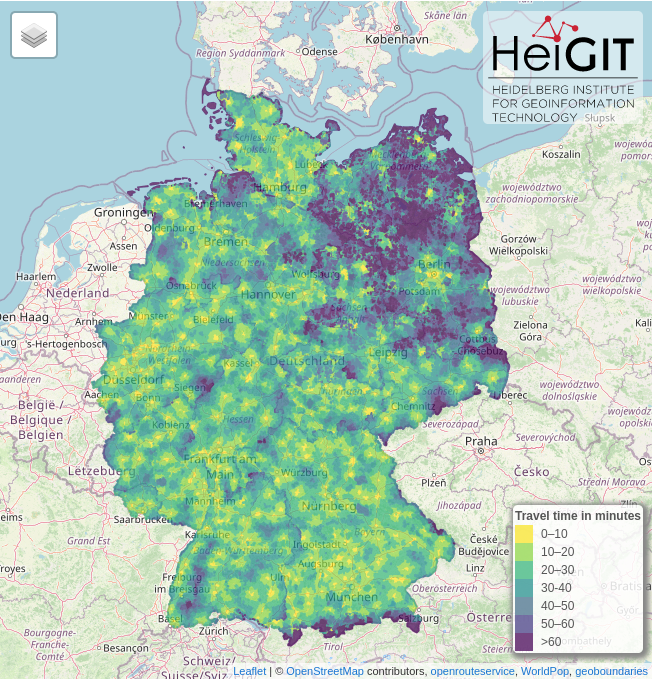 Accessibility estimates towards COVID-19 mass vaccination sites in Germany